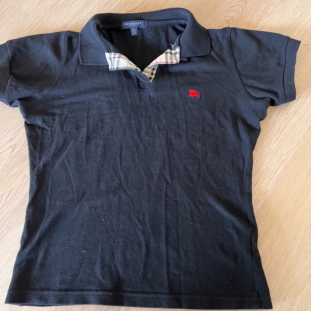 Burberry black polo